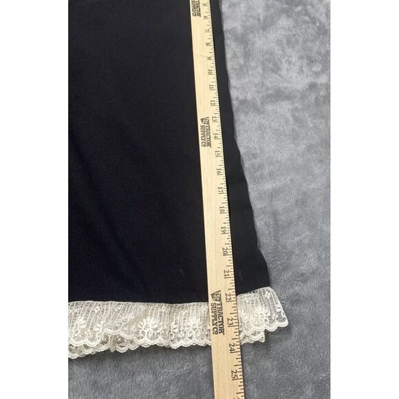 Millenium Womens Blouse Large Black, Beaded & Lace Embellished Business Office - Picture 9 of 9